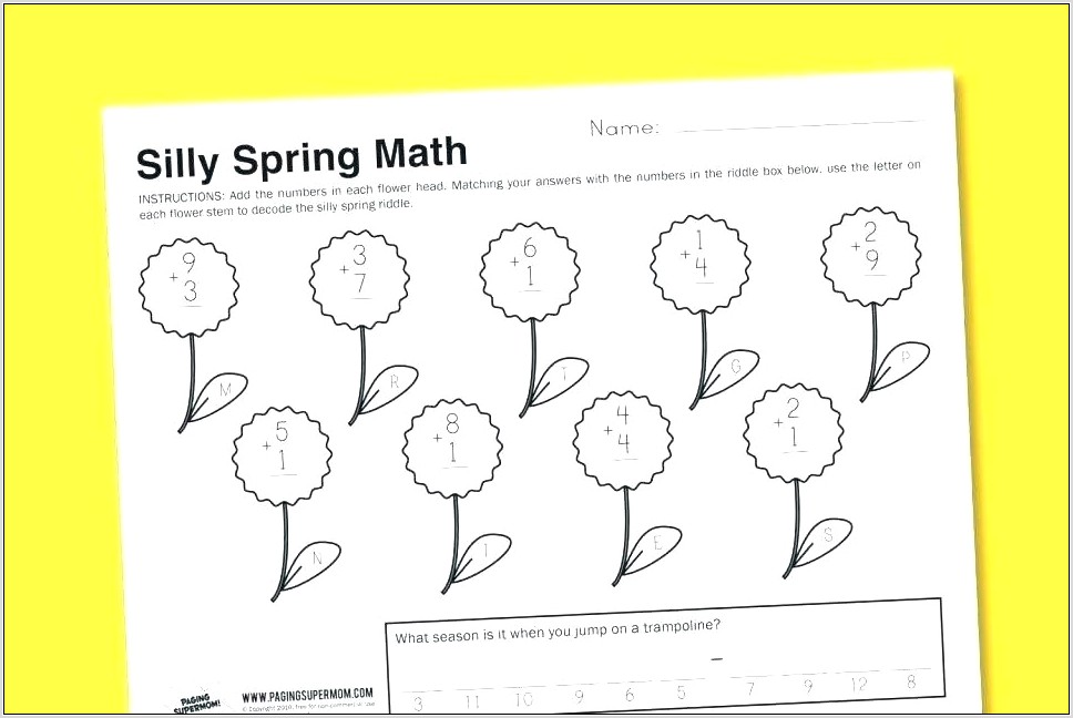 Secret Code Math Worksheets Printable