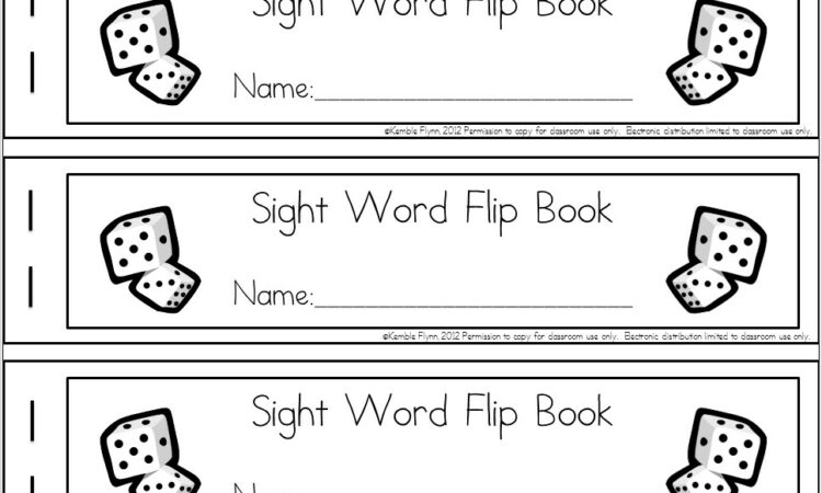 Sight Word Down Worksheet