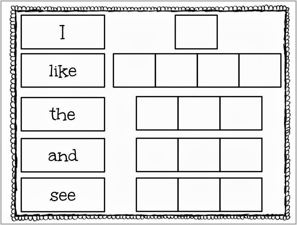 Sight Word Worksheet For Like