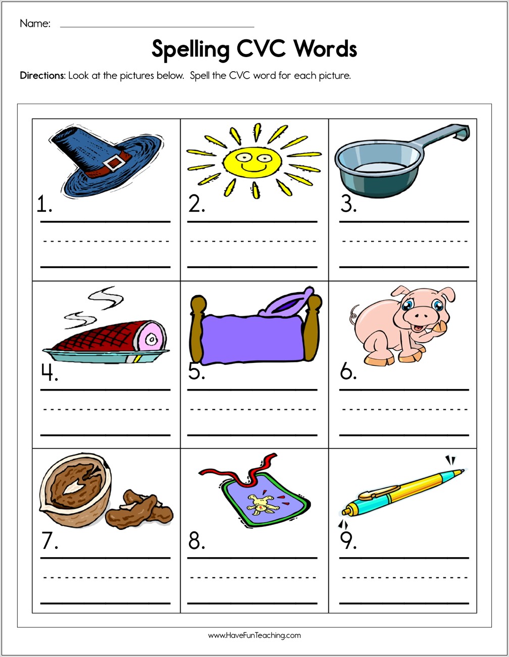 Sight Word Worksheet Have