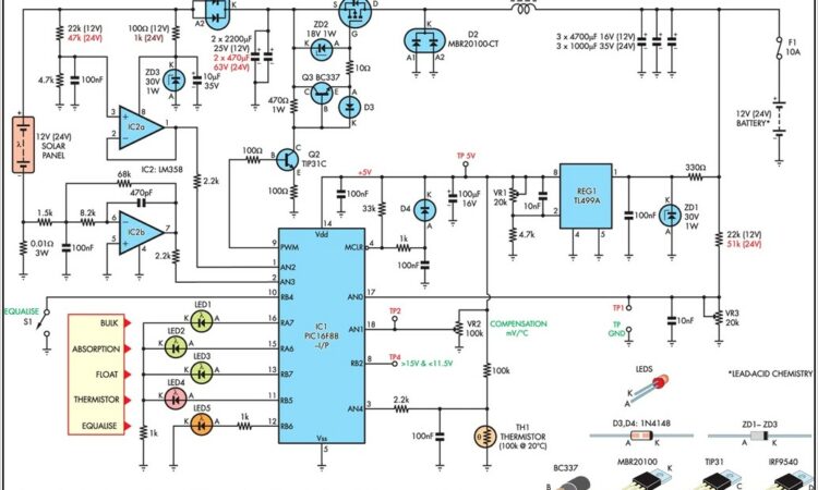 Simple Solar Charge Controller Circuit Diagram