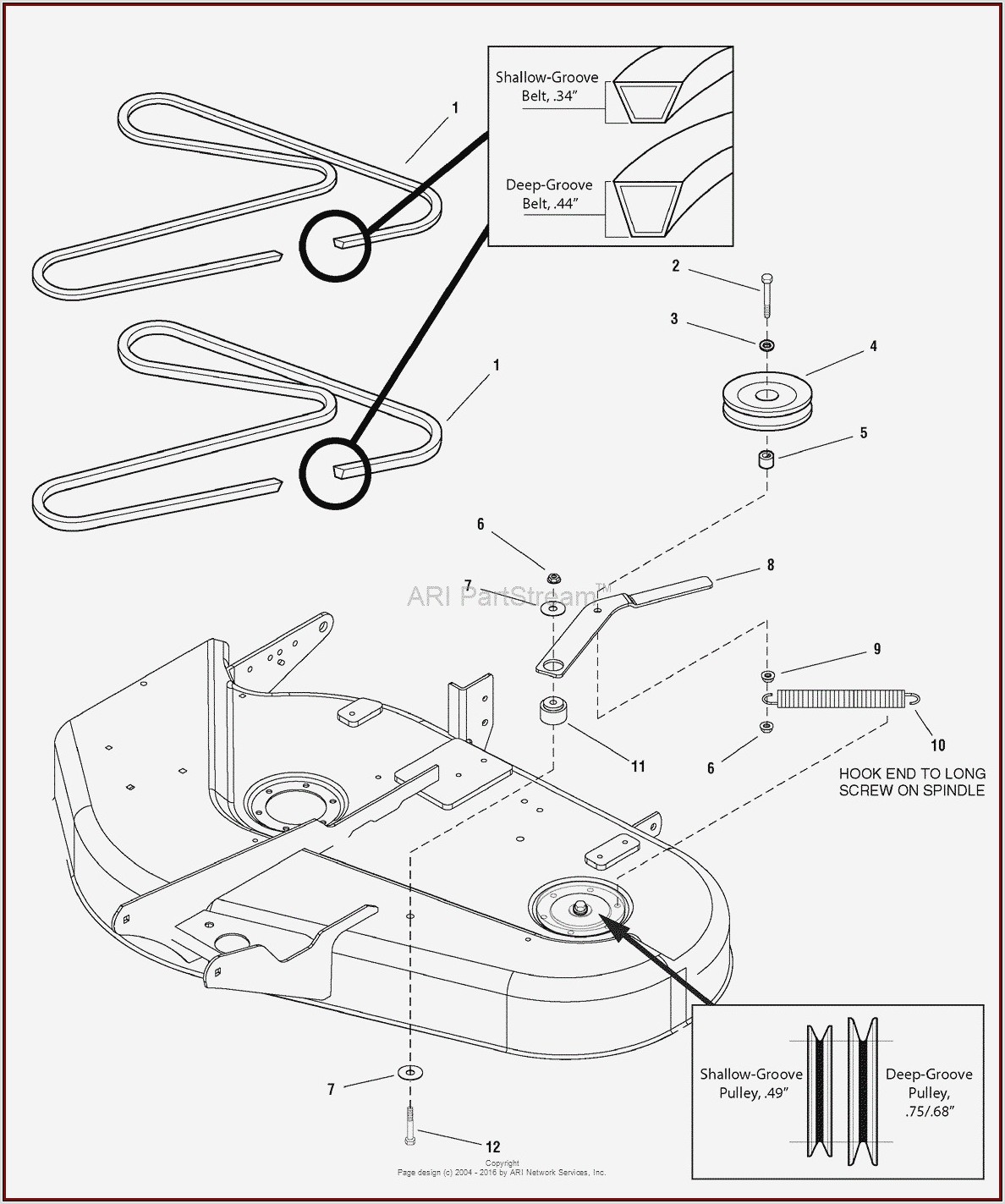 Simplicity 48 Inch Mower Deck Belt Diagram