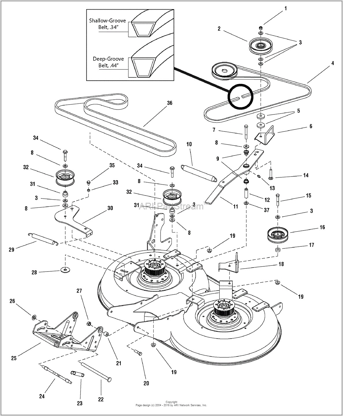 Simplicity Regent Mower Deck Belt Diagram