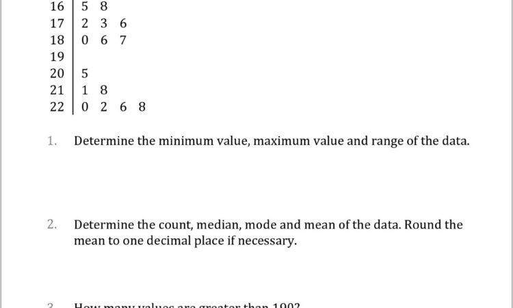 Six Grade Math Worksheets Answers