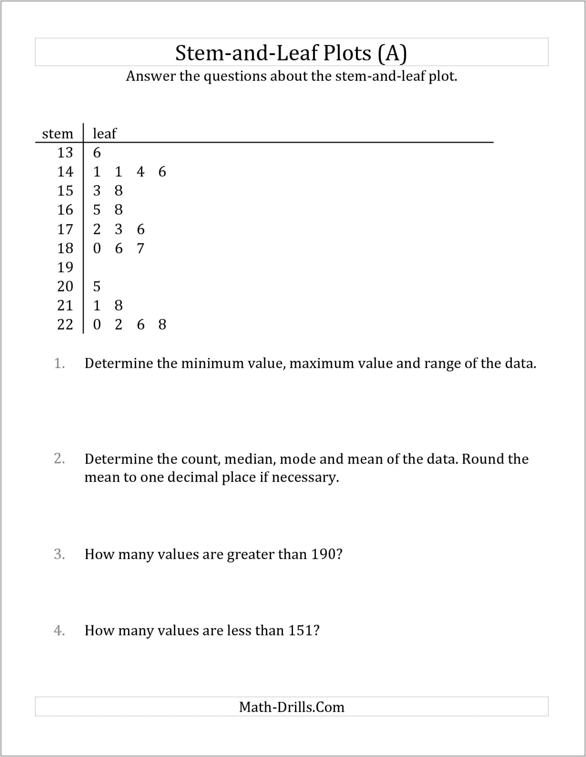 Six Grade Math Worksheets Answers