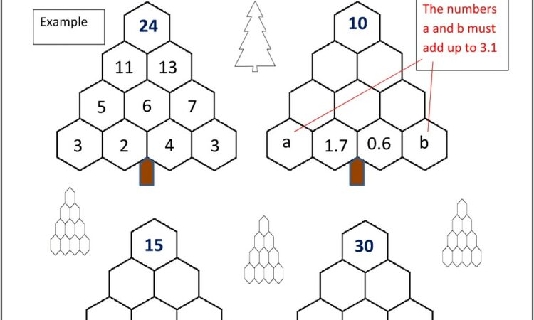 Sixth Grade Math Christmas Worksheets