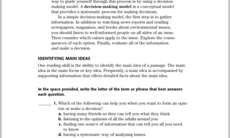 Skills Worksheet Scientific Methods Sequencingrelating Information