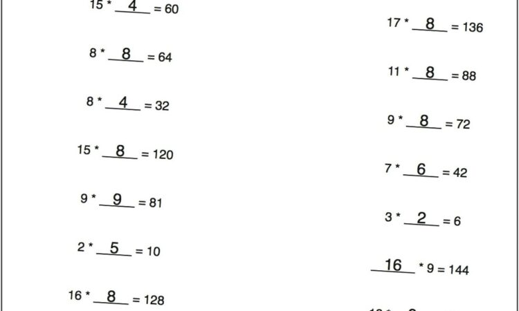 Solid Fun Math Worksheet Answers