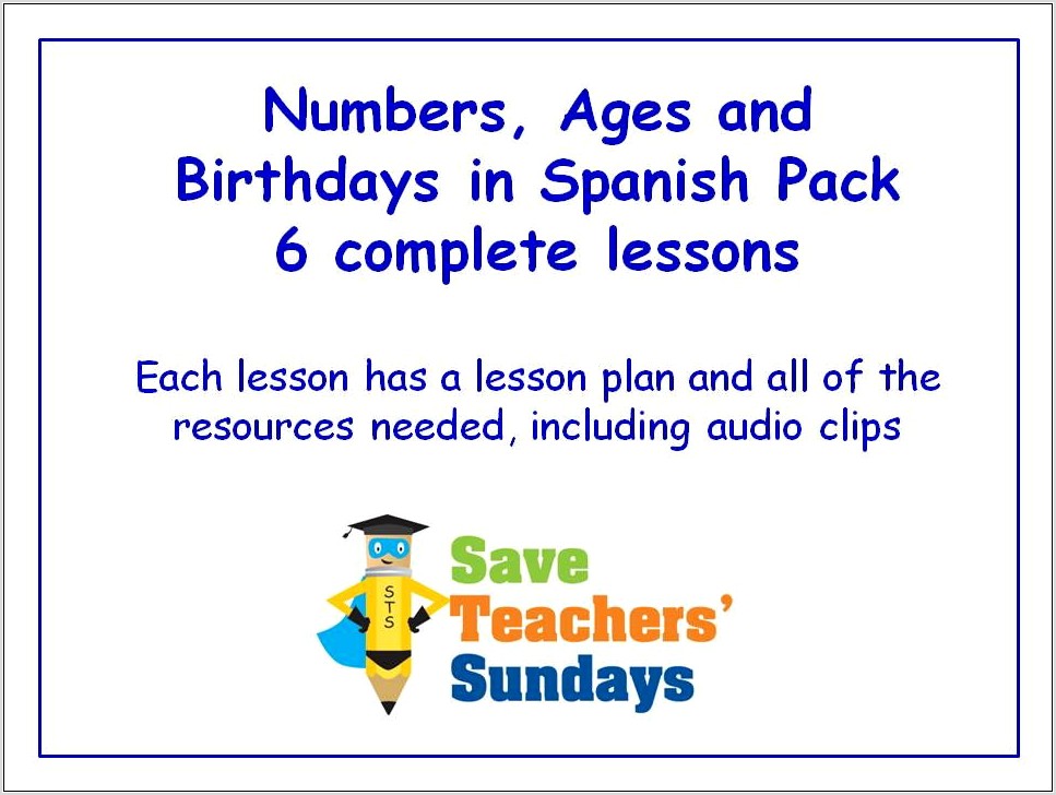 Spanish Worksheet With Numbers