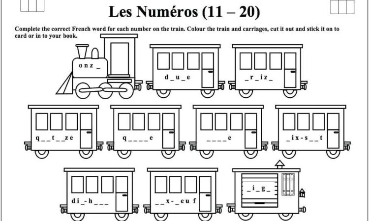 Spelling Out Numbers Worksheet