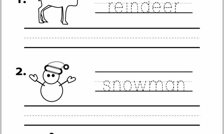 Spelling Words For Preschool Worksheets