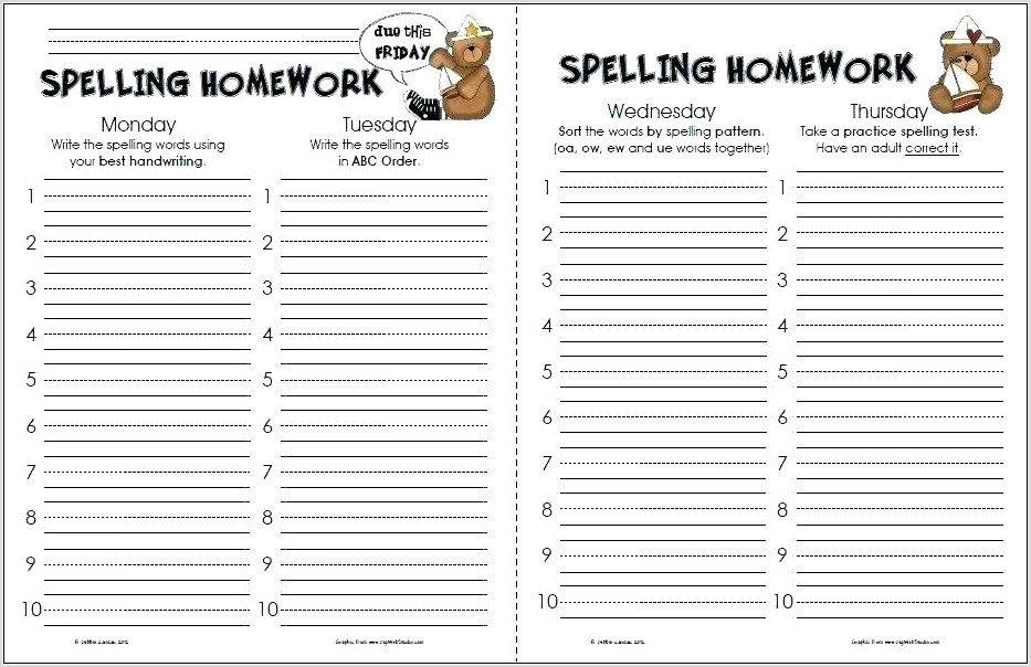 Spelling Words Worksheets For 5th Graders
