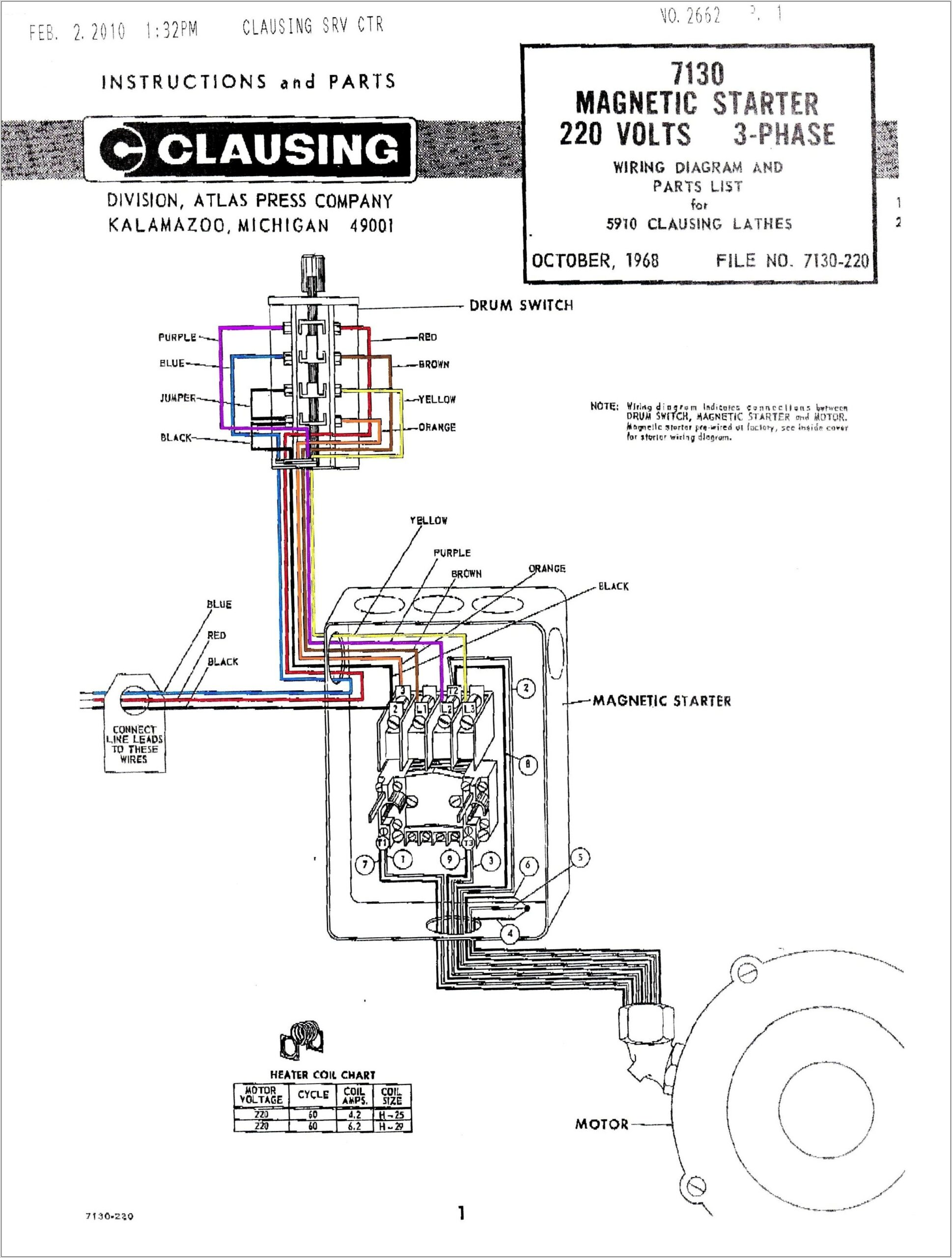 Square D Motor Starter Wiring Diagram