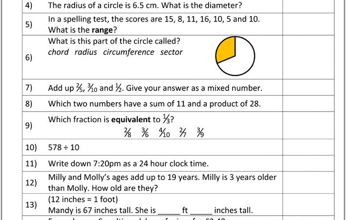 Square Numbers Worksheet Year 6