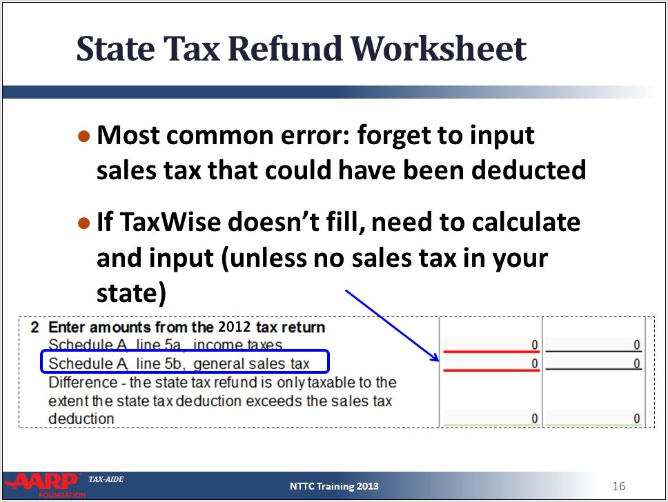 State Tax Refund Worksheet Question C