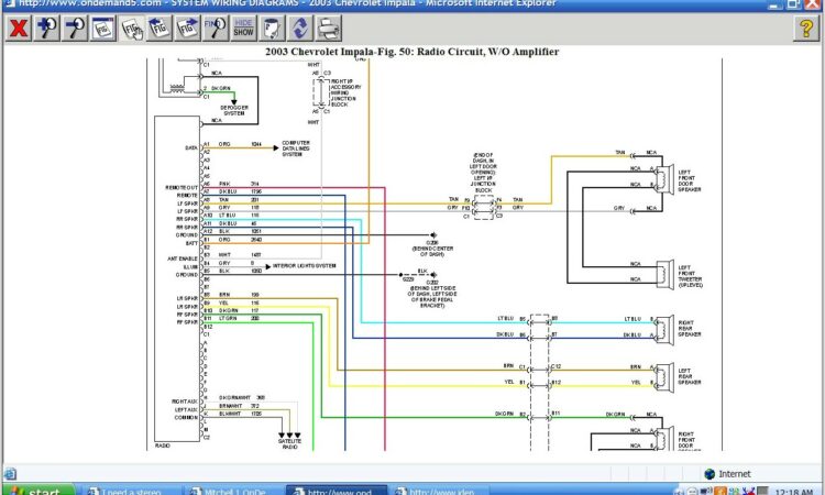 Stereo 2004 Chevy Impala Radio Wiring Diagram