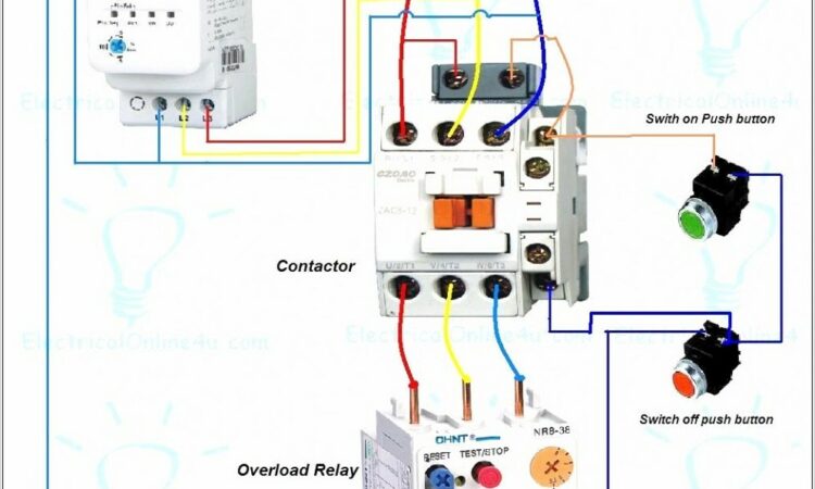 Stop Start Wiring Diagram Single Phase