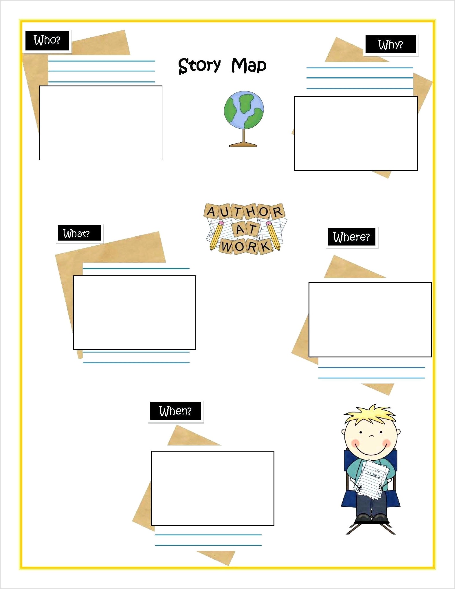 Story Map Worksheet Kindergarten