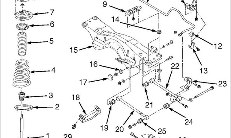 Subaru Legacy Front Suspension Diagram