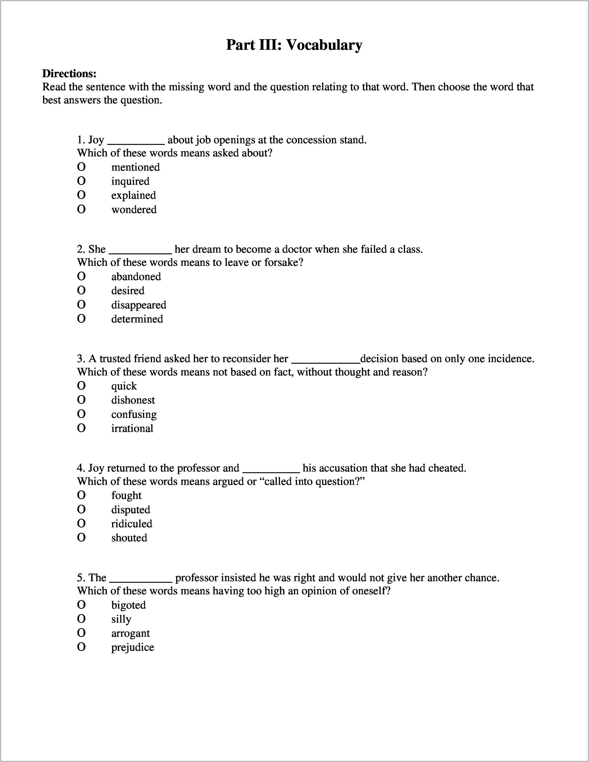 Subject Verb Agreement Online Quiz