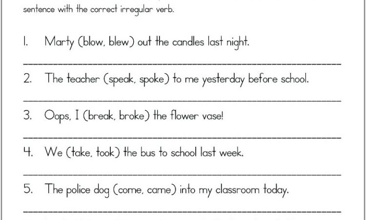 Subject Verb Agreement Worksheet For Grade 6