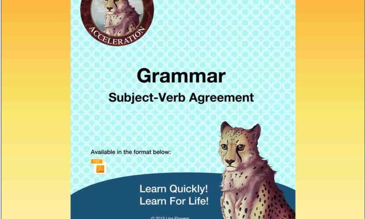 Subject Verb Agreement Worksheet Sat