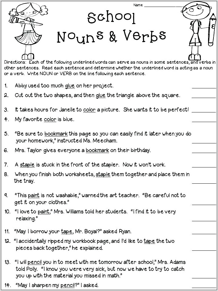 Subject Verb Agreement Worksheet With Key