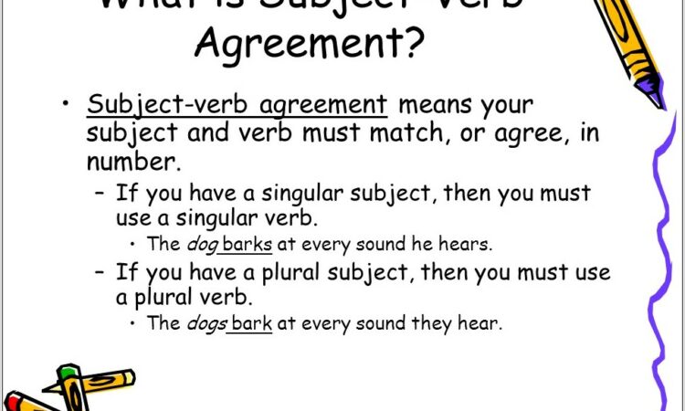 Subject Verb Agreement Worksheets Ks2 Tes