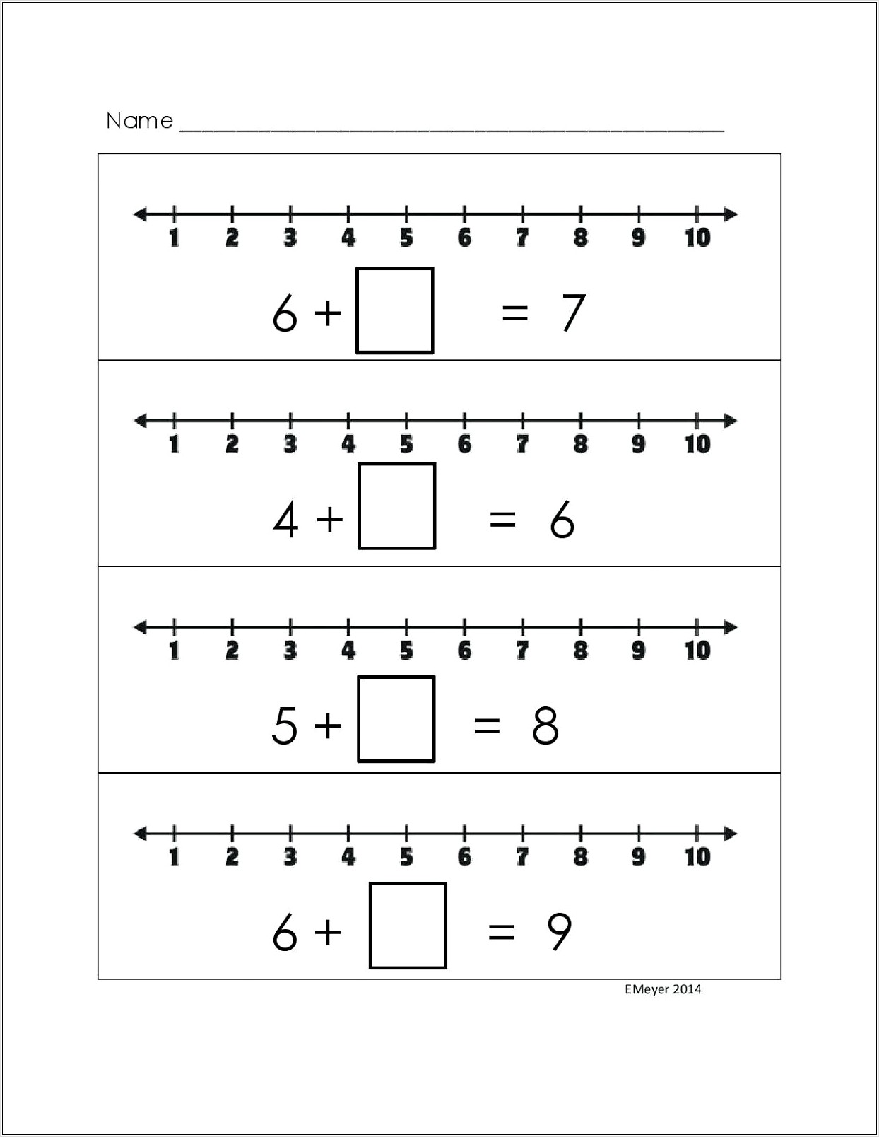 Subtracting Integers Worksheet Number Line