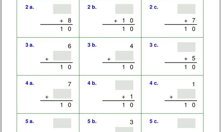 Subtraction Using Number Bonds Worksheet