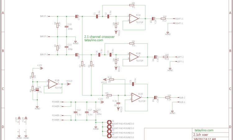 Subwoofer Crossover Circuit Diagram