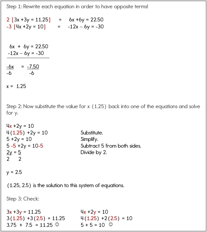 Systems Of Equation Word Problems With Answers