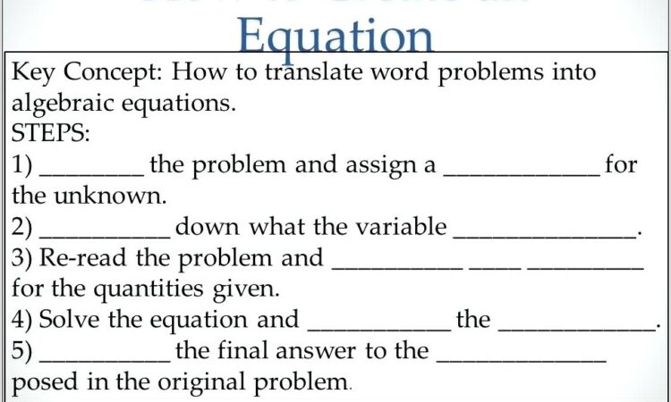 Systems Of Equations Word Problem Activity