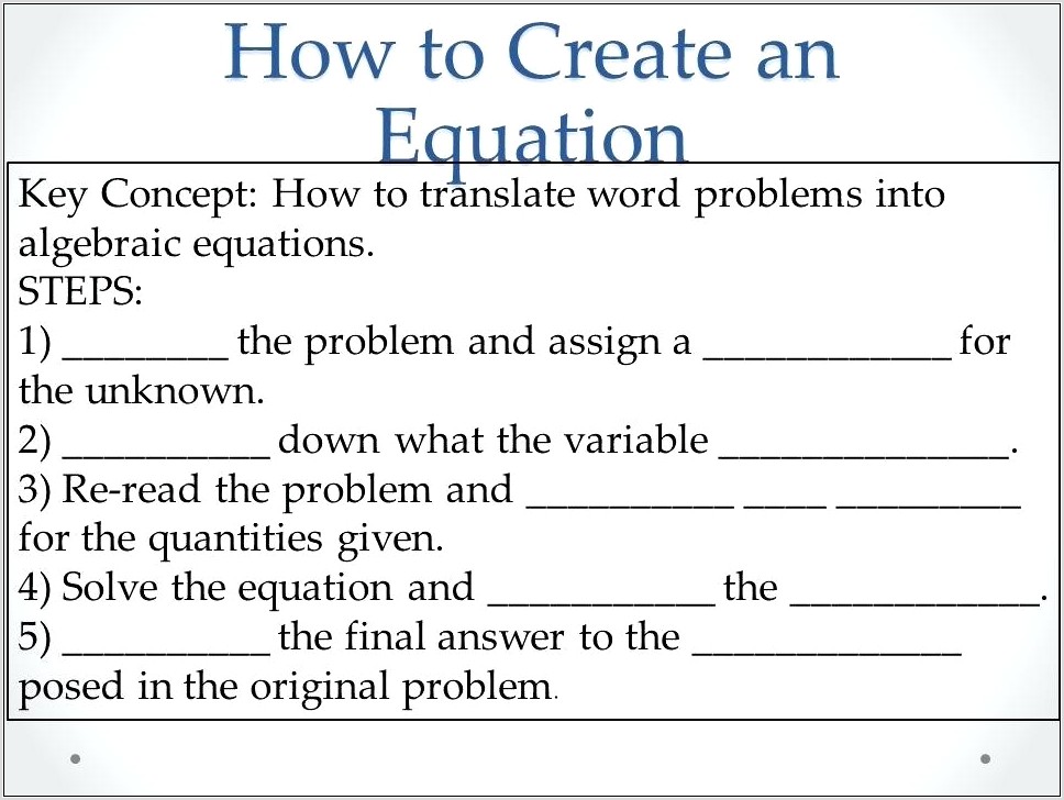 Systems Of Equations Word Problem Activity