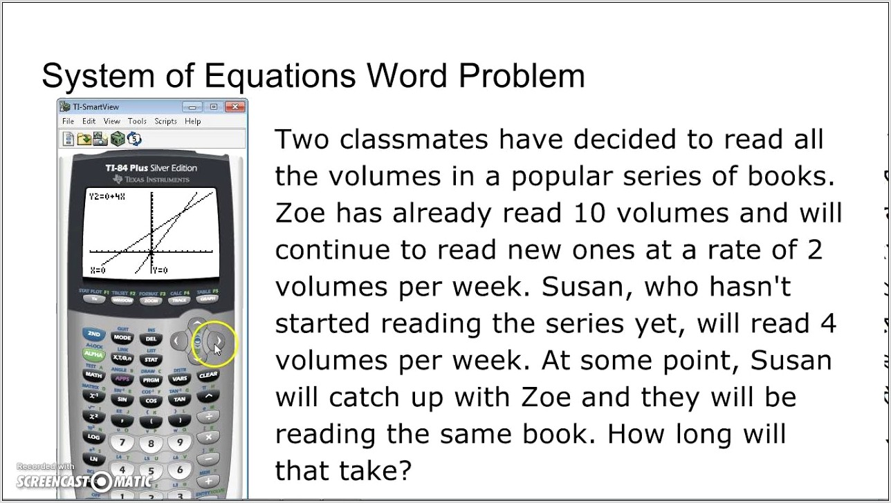 Systems Of Equations Word Problem Calculator