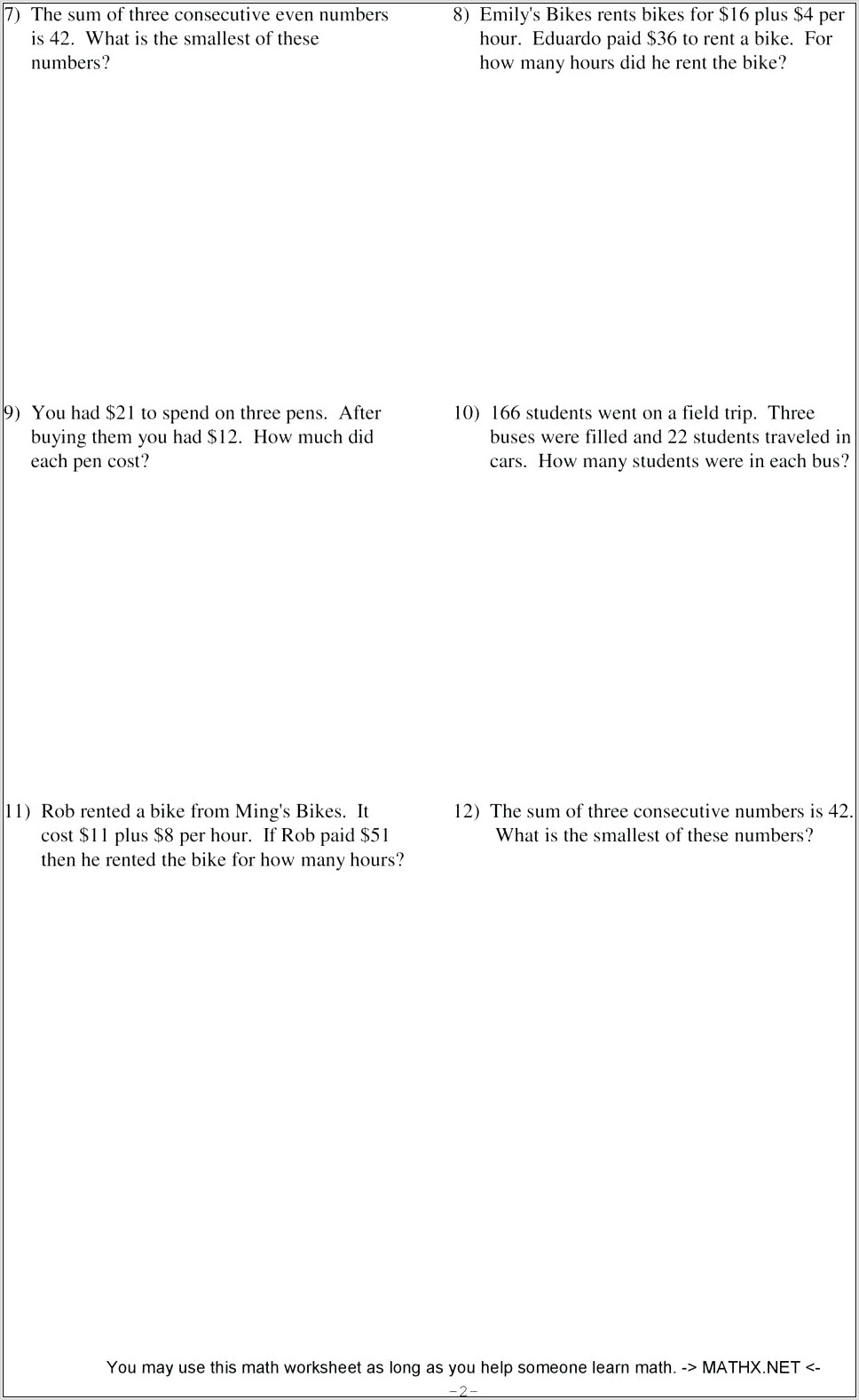 Systems Of Equations Word Problem Solver