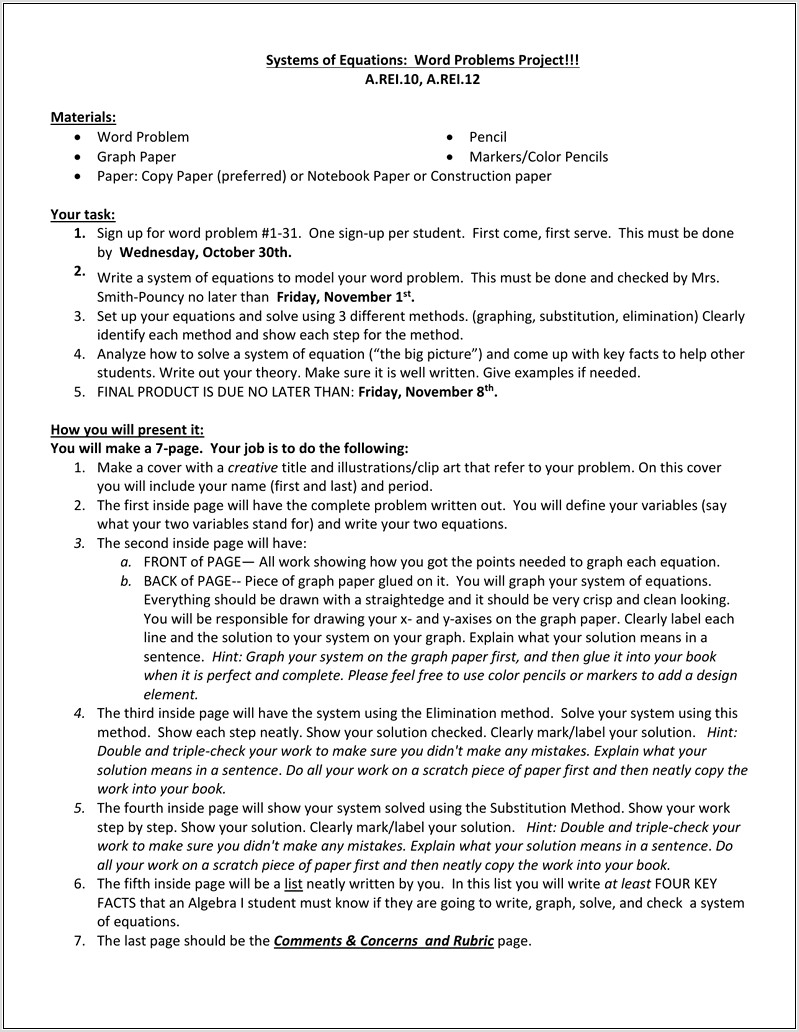 Systems Of Equations Word Problems Basketball