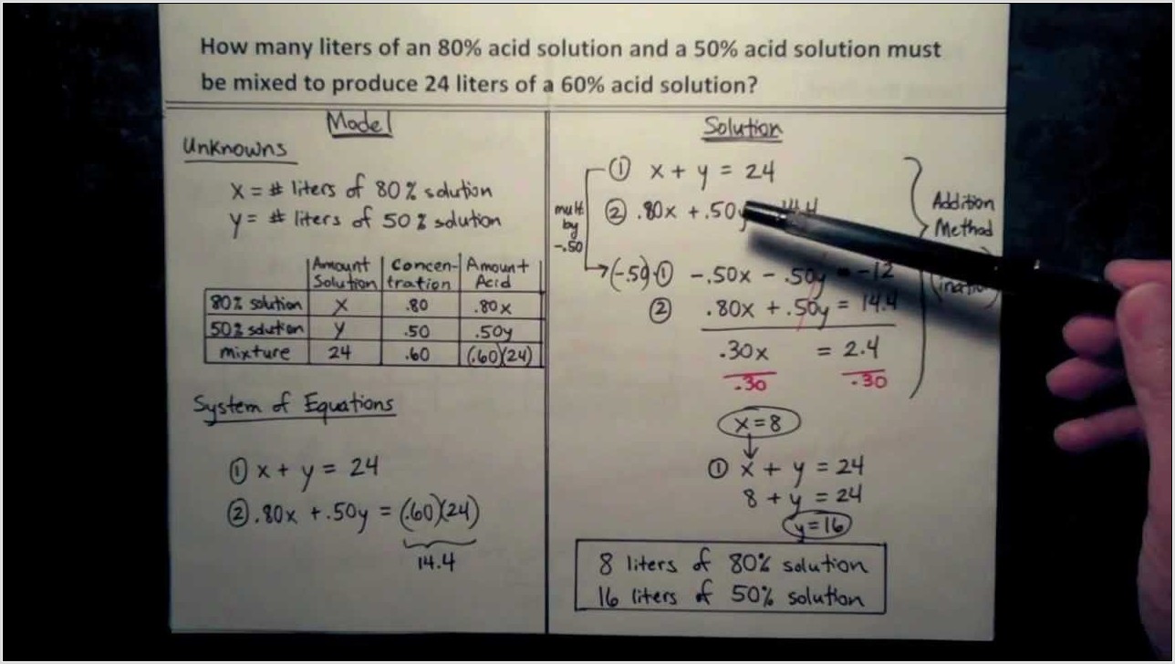 Systems Of Equations Word Problems Interest