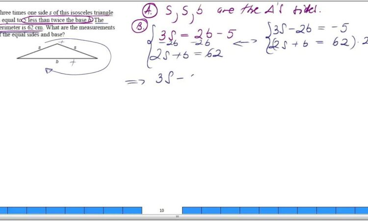 Systems Of Equations Word Problems Using Elimination