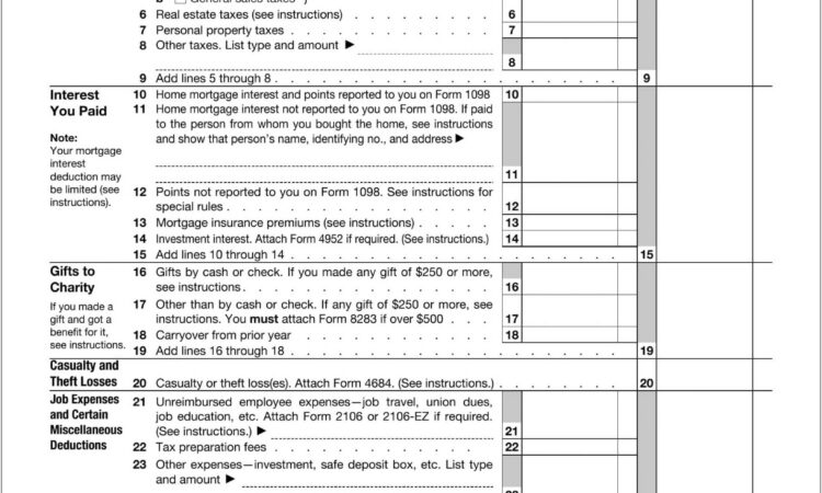 Tax Computation Worksheet Irs