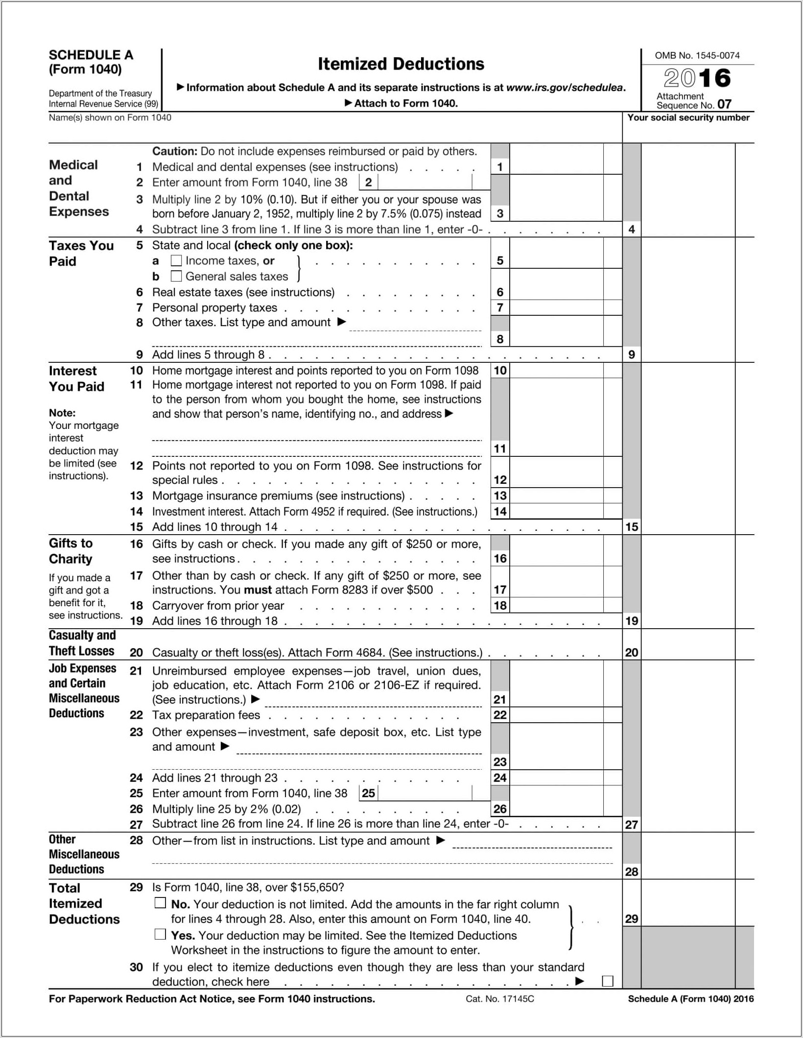 Tax Computation Worksheet Irs