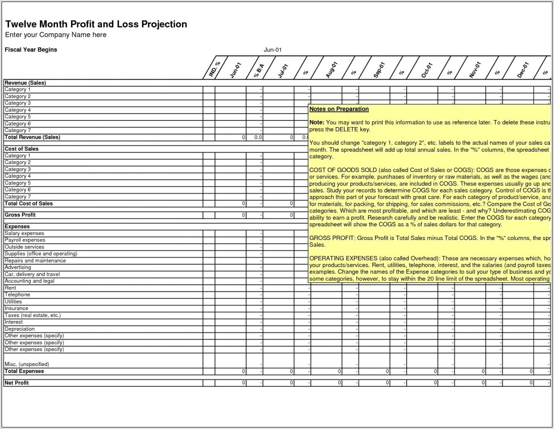 Tax Preparation Worksheet For Small Business
