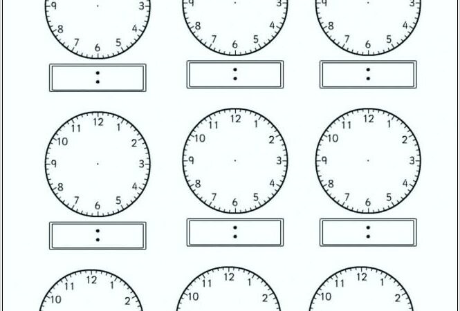 Teaching Analogue Time Worksheets