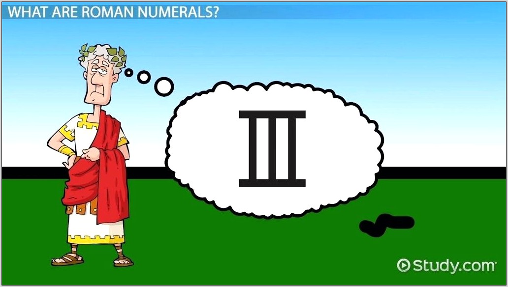 Teaching Roman Numerals Worksheet