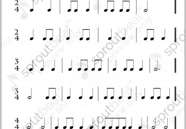 Teaching Time Signatures Worksheet