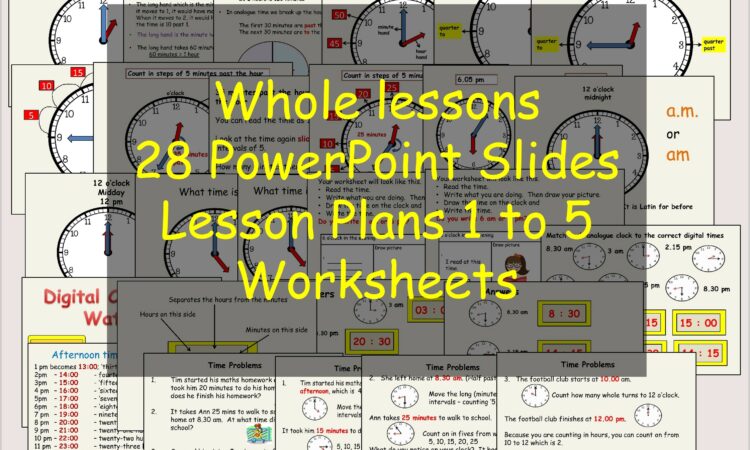 Telling Time Analogue Worksheets