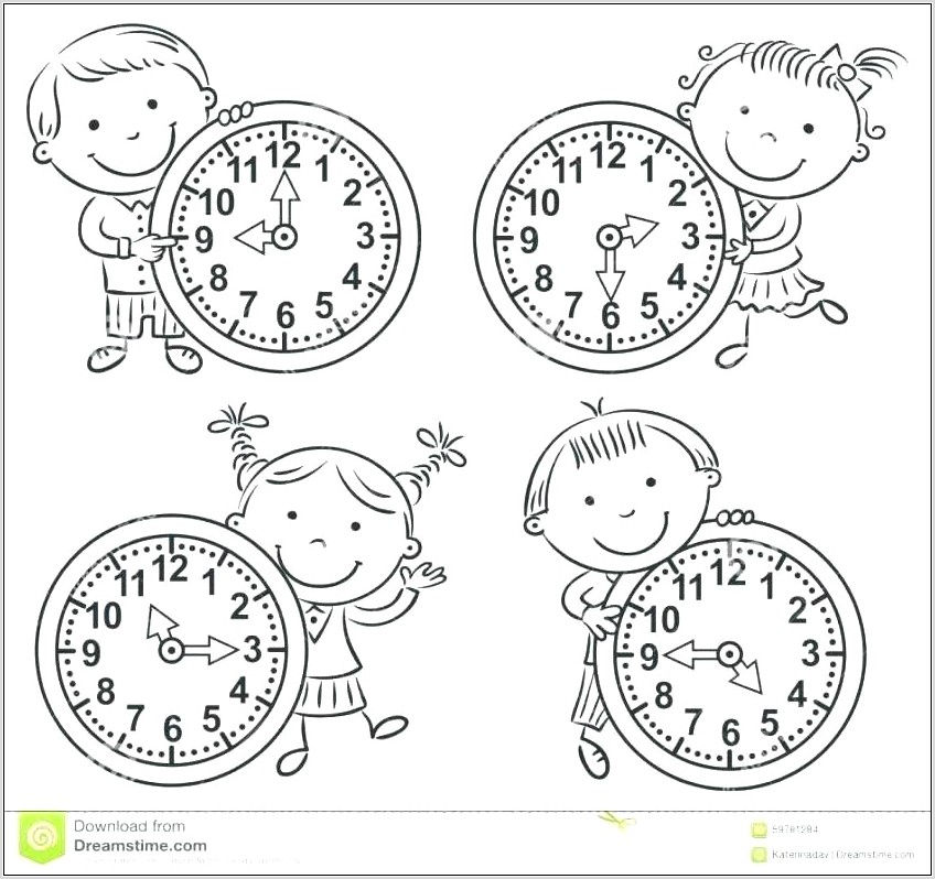 Telling Time Clock Worksheets Free