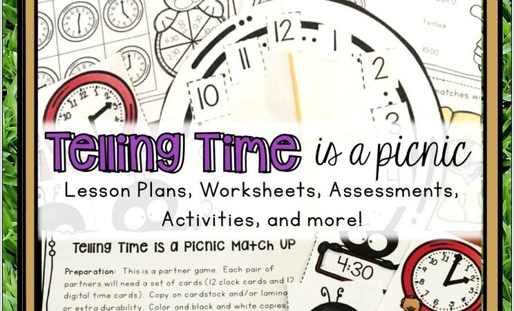 Telling Time Lesson Worksheets