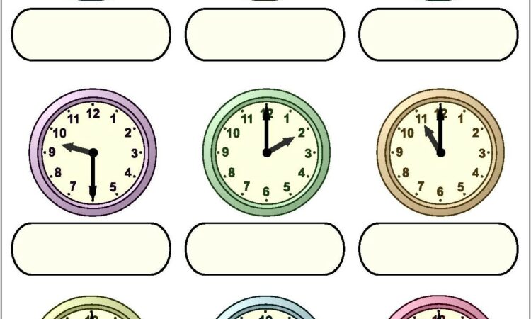 Telling Time Of Day Worksheets