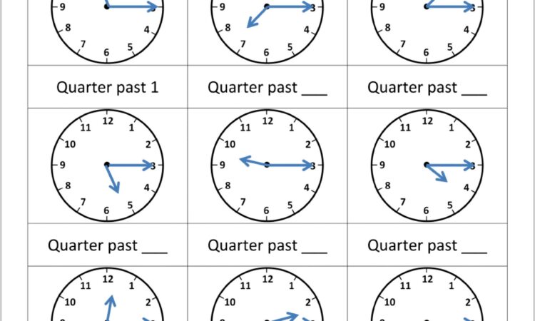 Telling Time Worksheet Oclock